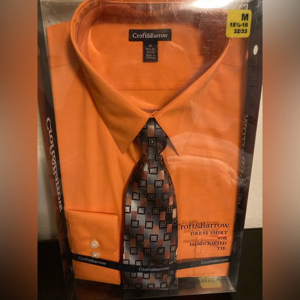 Brand New Croft & Barrow Shirt & Tie Set
